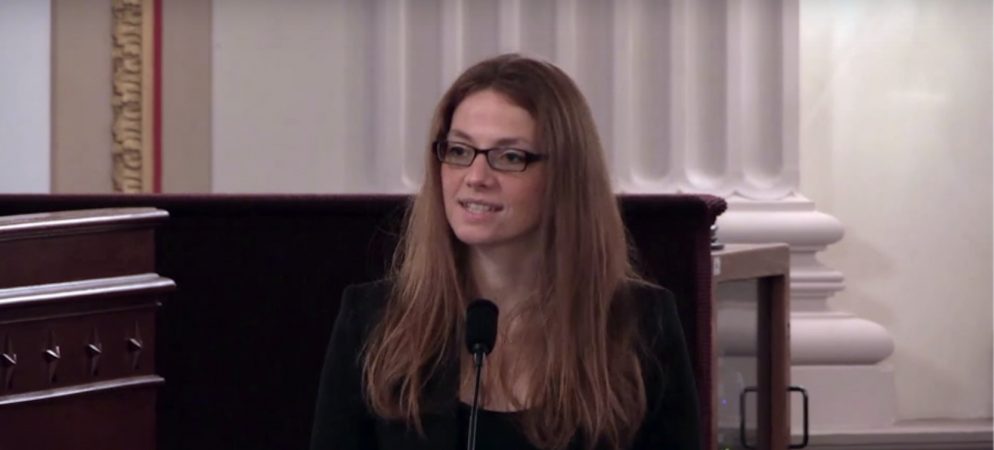 Justine Almada speaks as part of National Cancer Prevention Day